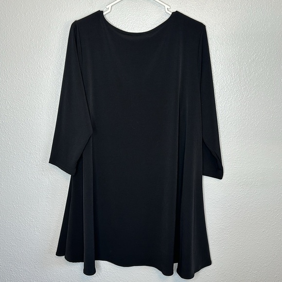 ALFANI Women's Black 3/4 Sleeve Mini Dress Size 2X - Picture 7 of 7
